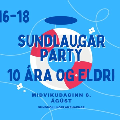 Sundlaugarpartý í Hamingjunni