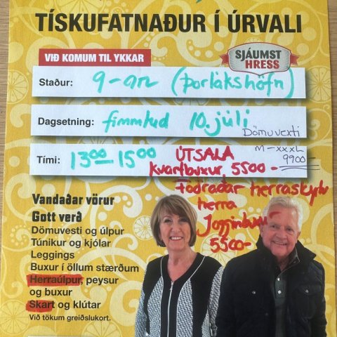 Logy fatamarkaður á 9unni