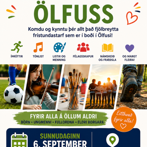 Frístundamessa Ölfuss - kynning á frístundastarfi