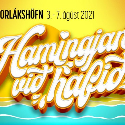 Undirbúningur fyrir hverfapartý í bræðslunni