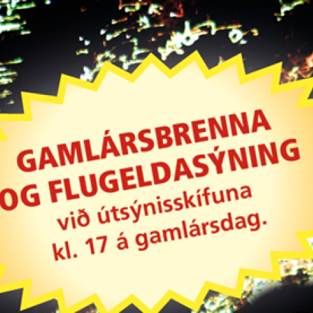 Gamlársbrenna og flugeldasýning