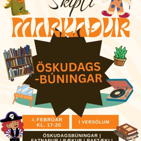 Skiptimarkaður Öskudagsbúninga