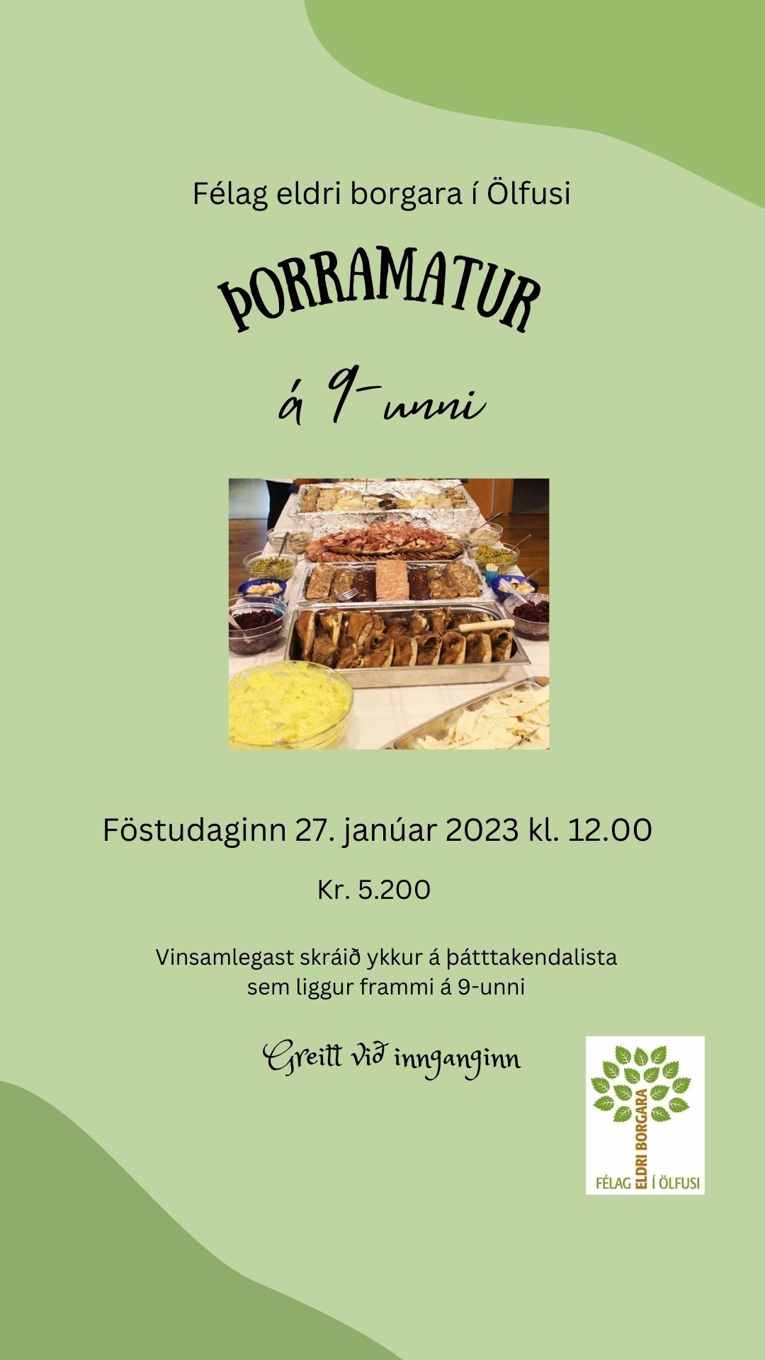 Þorramatur á 9-unni