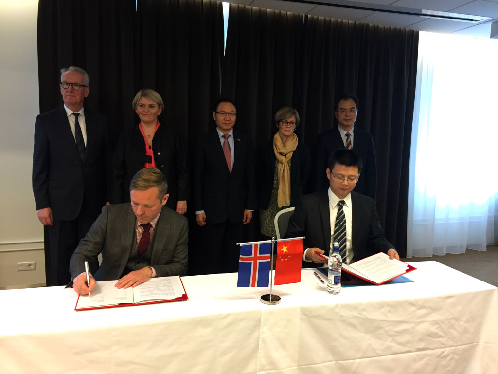 Undirskrift vinabæjarsamnings við Changsha borg í Kína þann 17.10.2016