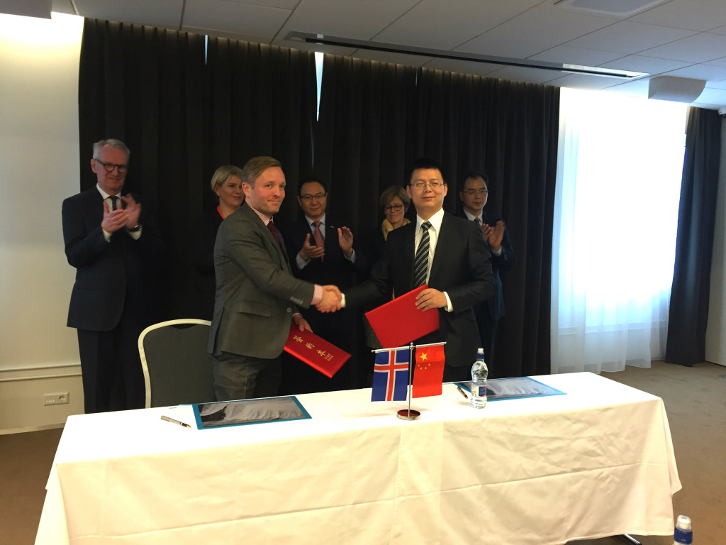 Undirskrift vinabæjarsamnings við Changsha borg í Kína þann 17.10.2016