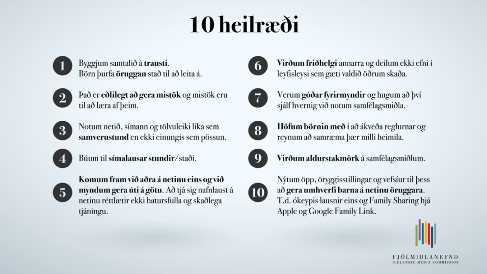 10 Heilræði til foreldra