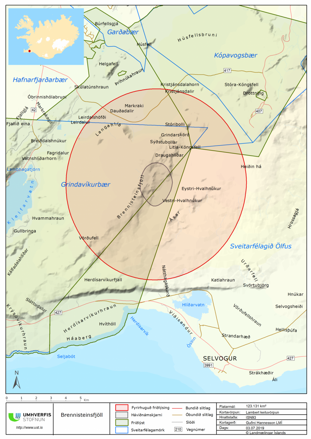 Umsagnir vegna friðlýsingar Brennisteinsfjalla