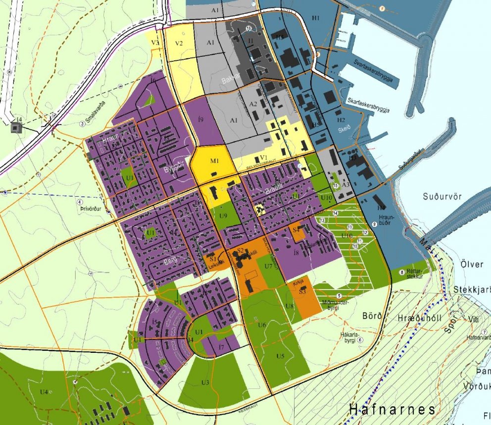 Þéttbýlisuppdráttur aðalskipulags Ölfuss