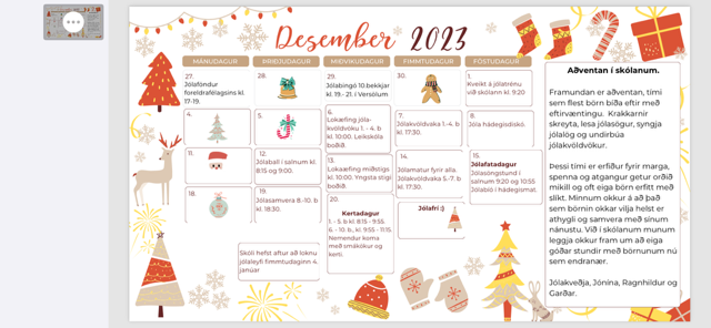 Aðventan í skólanum
