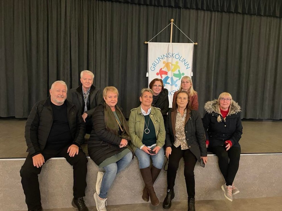 Heimsókn nemenda 1. bekkjar skólaárið 1962-1963