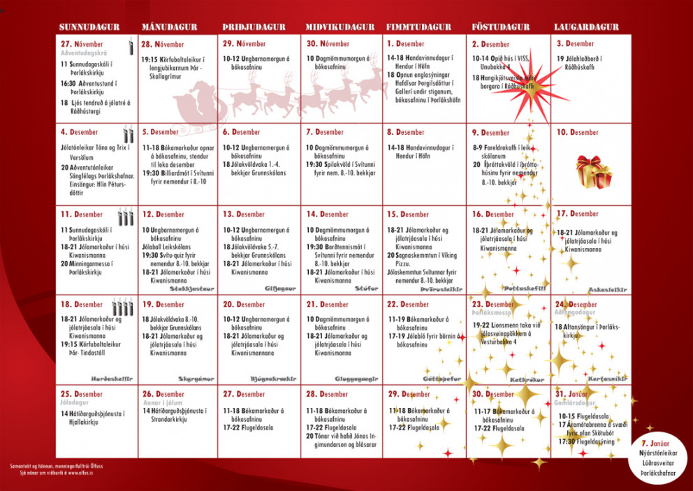 Aðventudagatal Ölfuss 2011