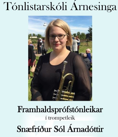 Framhaldsprófstónleikar í trompetleik, Snæfríður Sól Árnadóttir