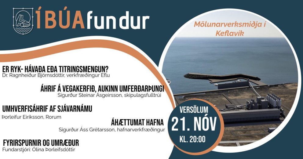 Íbúafundur vegna mölunarverksmiðju í Keflavík 21.nóv