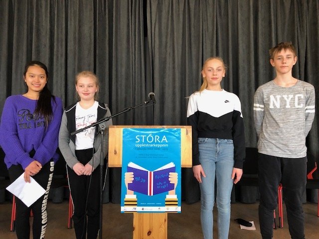 Skólahluti Stóru upplestrarkeppninnar í 7. bekk