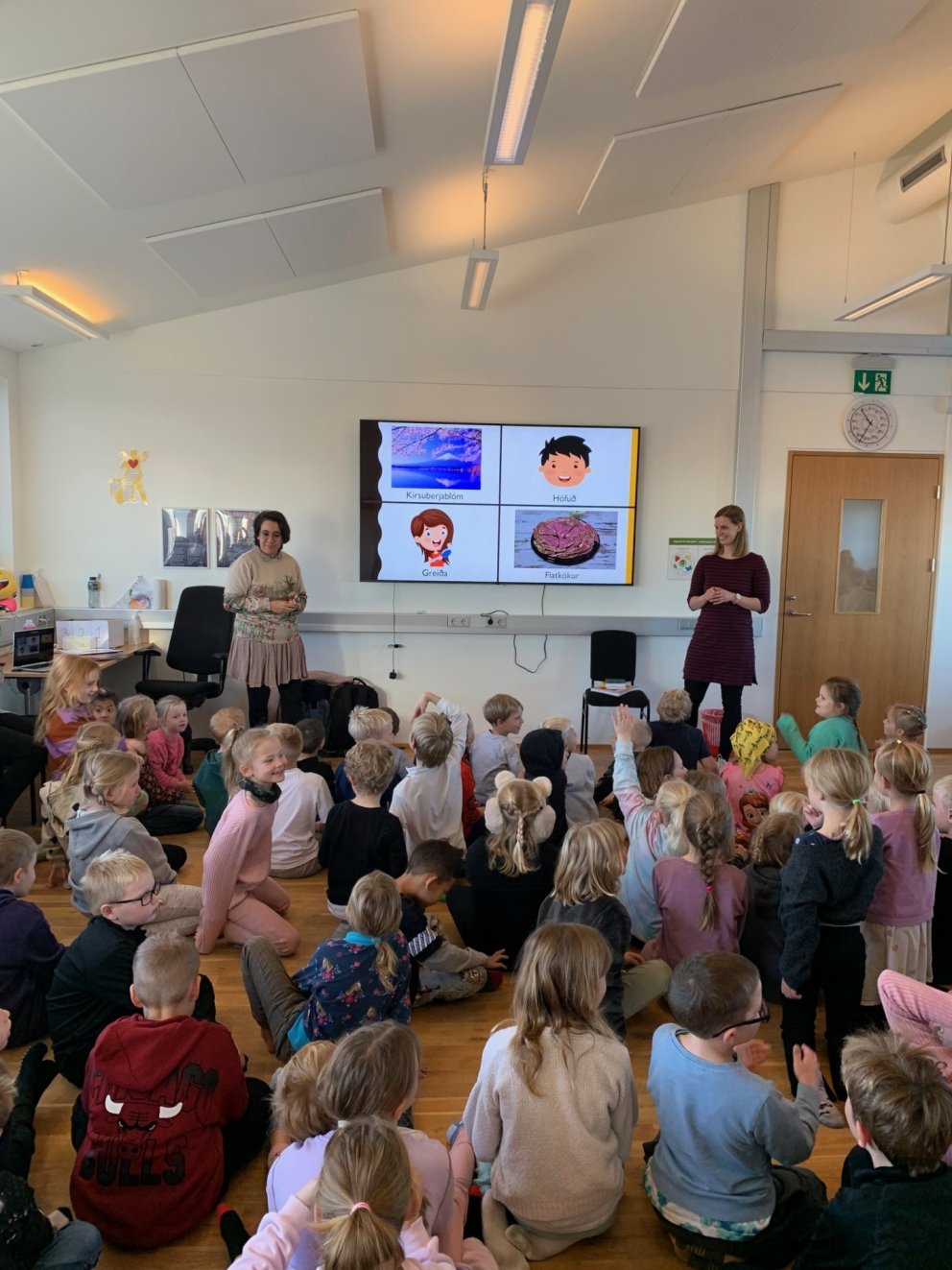 Heimsókn frá Skáld í skólum