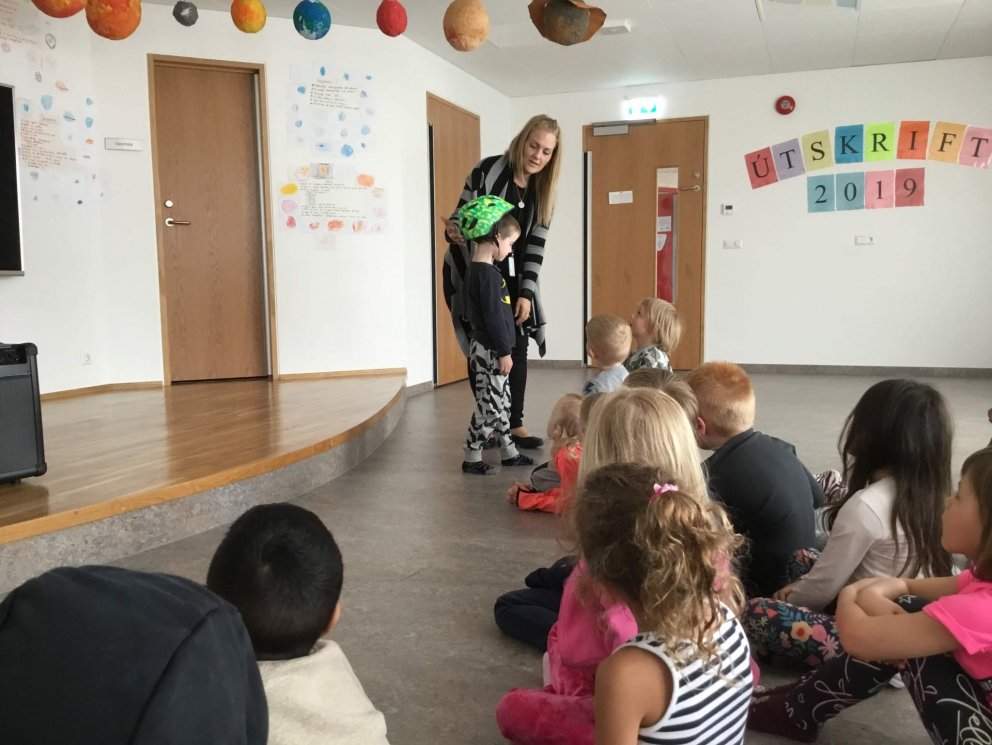 Umferðaskólinn hittir elstu börn leikskólans