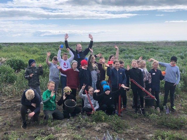 Gróðursetning með umhverfis- og auðlindaráðherra