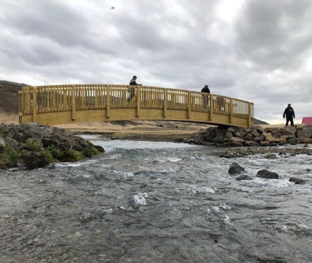 Nýja brúin yfir Hengladalaá