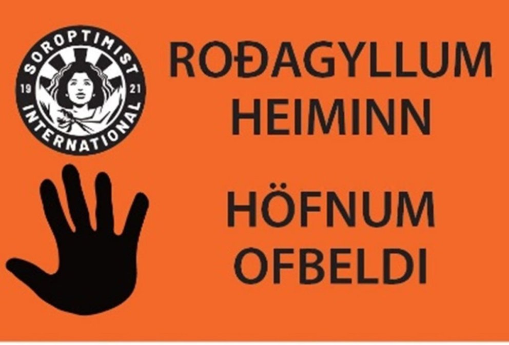 Roðagyllum heiminn - höfnum ofbeldi
