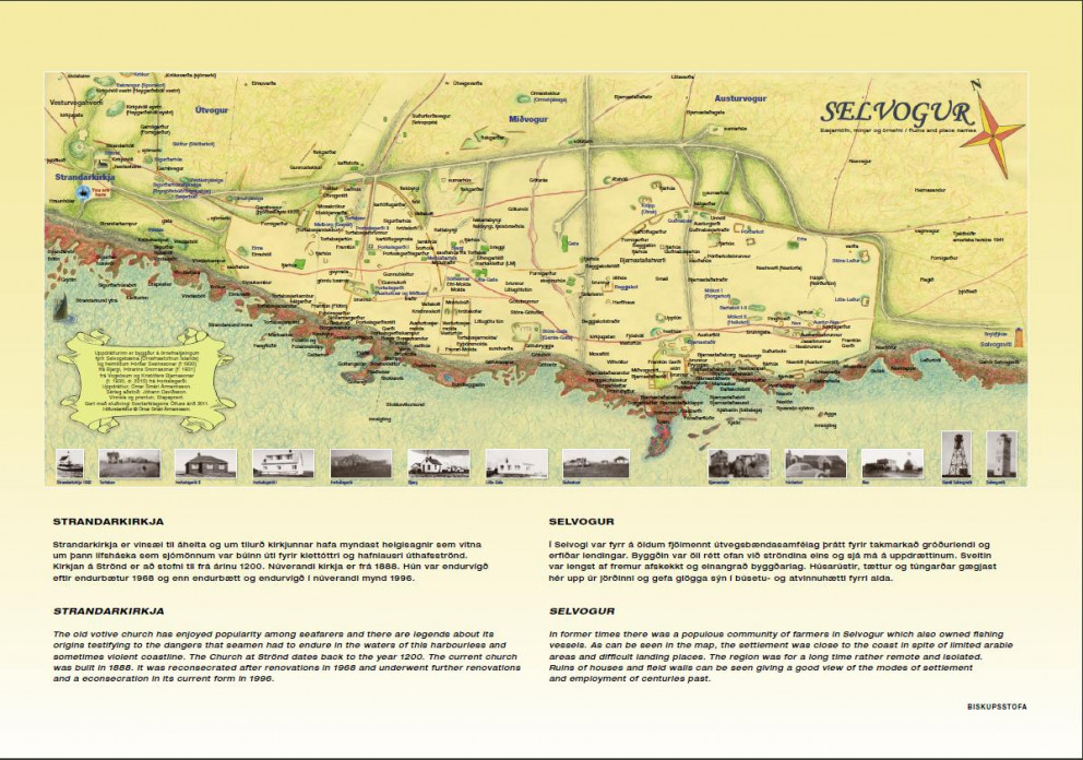 Örnefnakort af Selvoginum eftir Ómar Smára Ármannsson