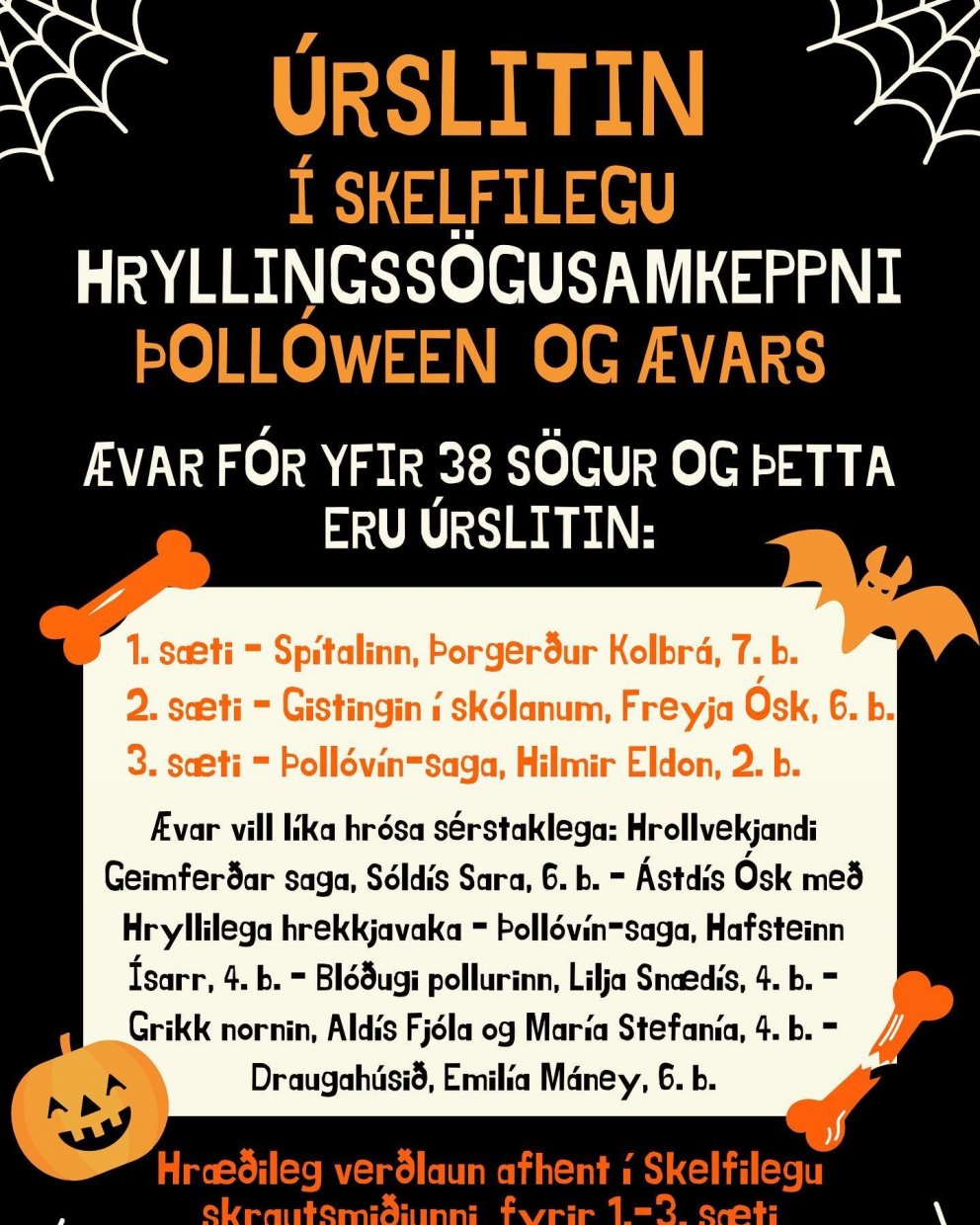 Þollóween - hryllings sögukeppni