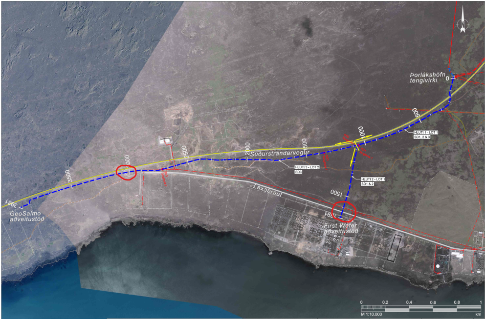 Laxabraut - þverun háspennustrengja 03.08.-05.08.2024