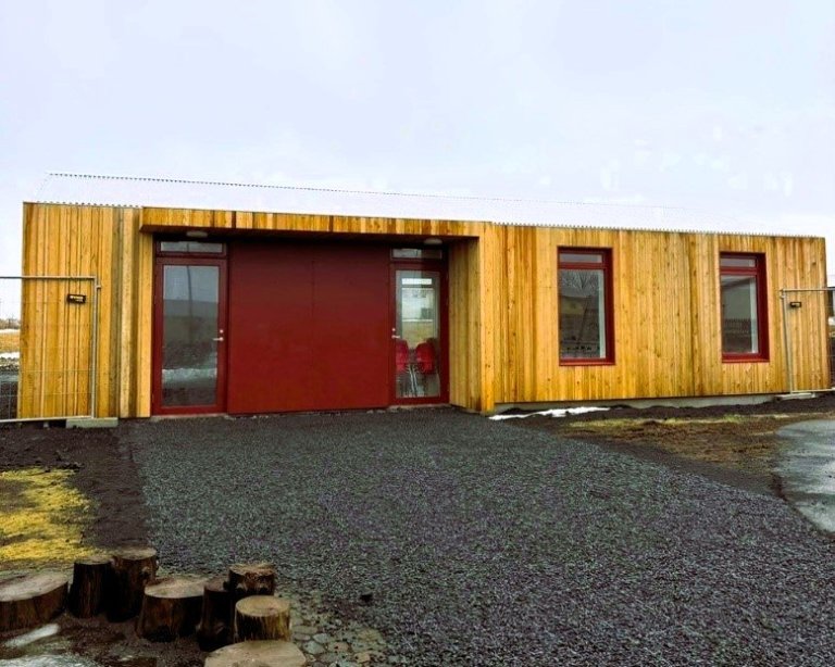 Nýr rauður kjarni við Leikskólann Bergheima