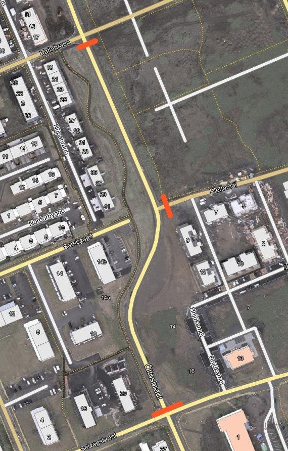 Lokun um Ölfusbraut miðvikudaginn 23. október