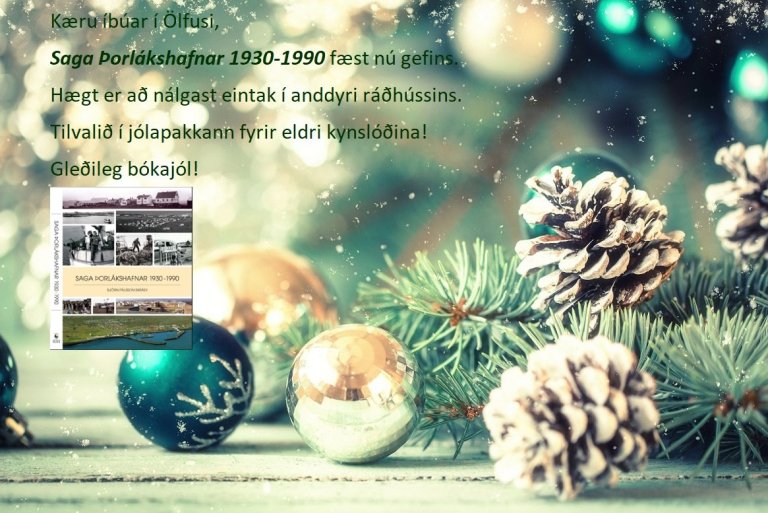 Saga Þorlákshafnar 1930-1990 fæst nú gefins