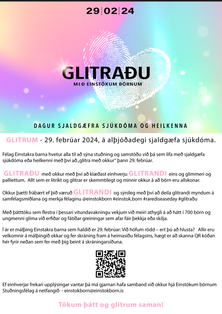 Glitraðu með einstökum börnum