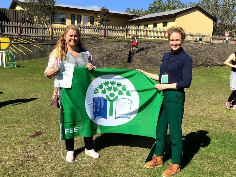 Grænfáninn í leikskólanum Bergheimum