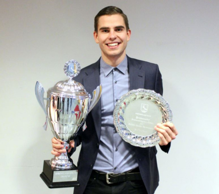 Halldór Garðar Hermannsson er íþróttamaður ársins 2017