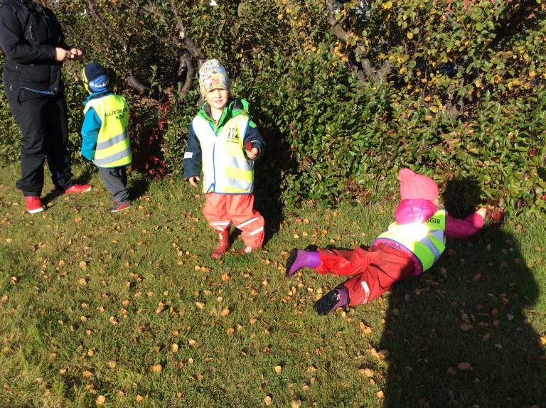 Hulduheimar - Vettvangsferð að tína laufblöð