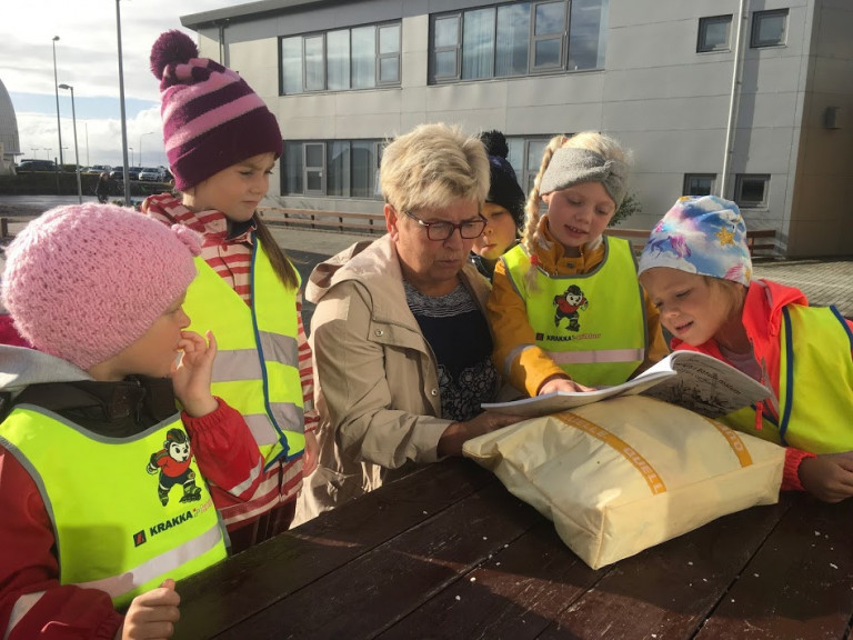 Heimsókn frá félagsstarfi aldraðra