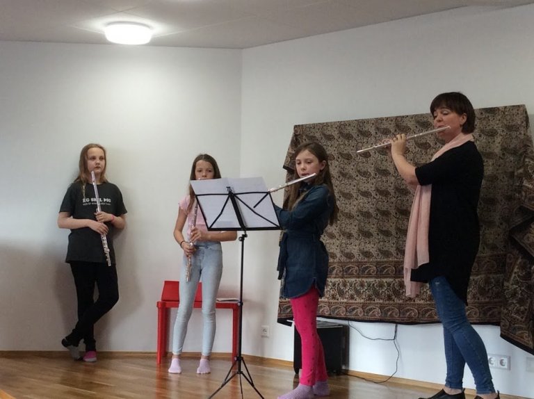 Tónlistarskólinn í heimsókn 12.okt 2018