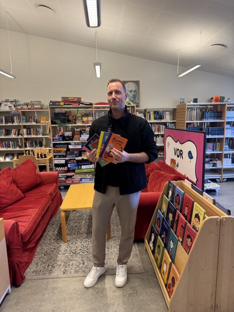 Bjarni Fritz heimsækir nemendur