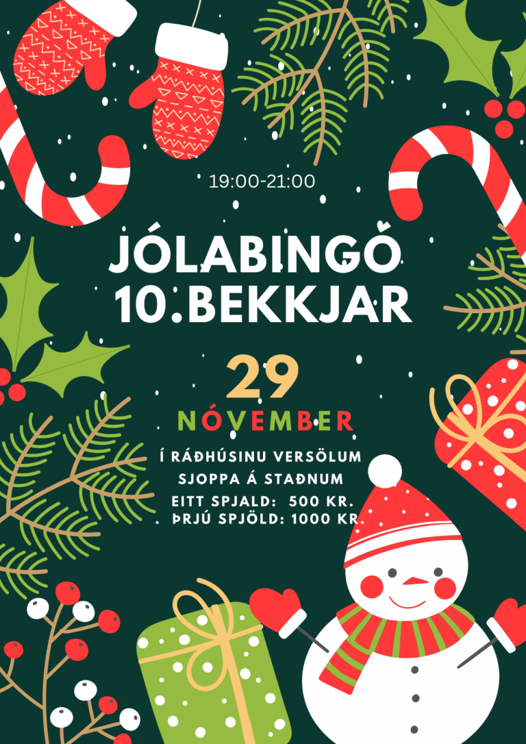 Jólabingó 10. bekkjar
