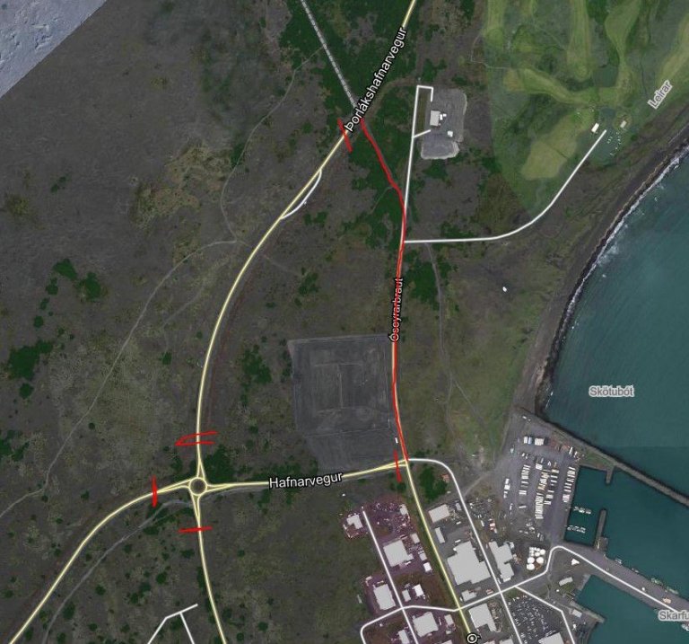 Lokun vegna malbikunar