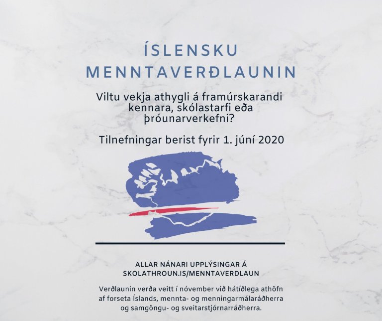 Íslensku menntaverðlaunin - tilnefningar