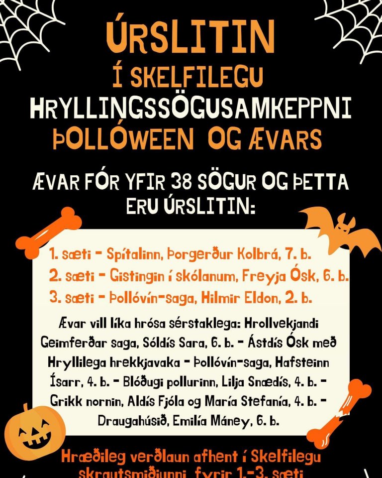 Þollóween - hryllings sögukeppni