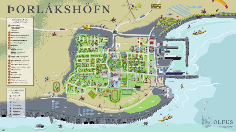 Nýtt kort af Þorlákshöfn tilbúið