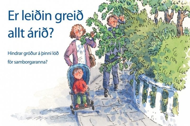 Garðeigendur bera ábyrgð á sínum gróðri!