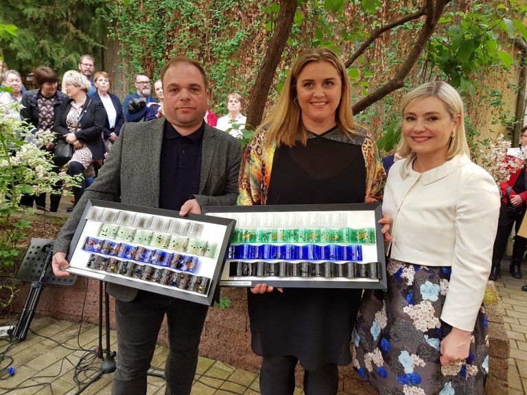 Á myndinni eru Eiríkur Vignir Pálsson formaður Skipulags- byggingar- og umhverfisnefndar Ölfuss, Dag…