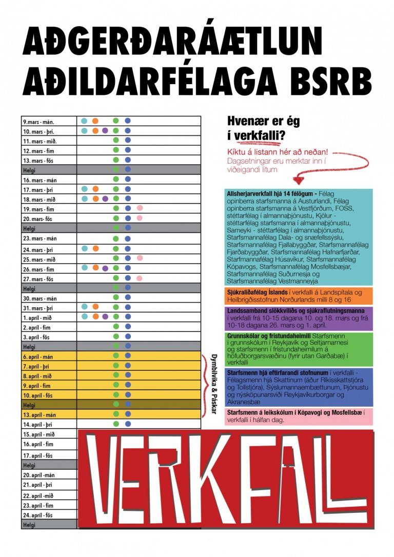 Verkfall hjá Eflingu og FOSS