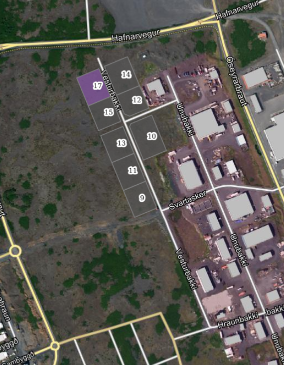Nýjar iðnaðarlóðir til úthlutunar við Vesturbakka
